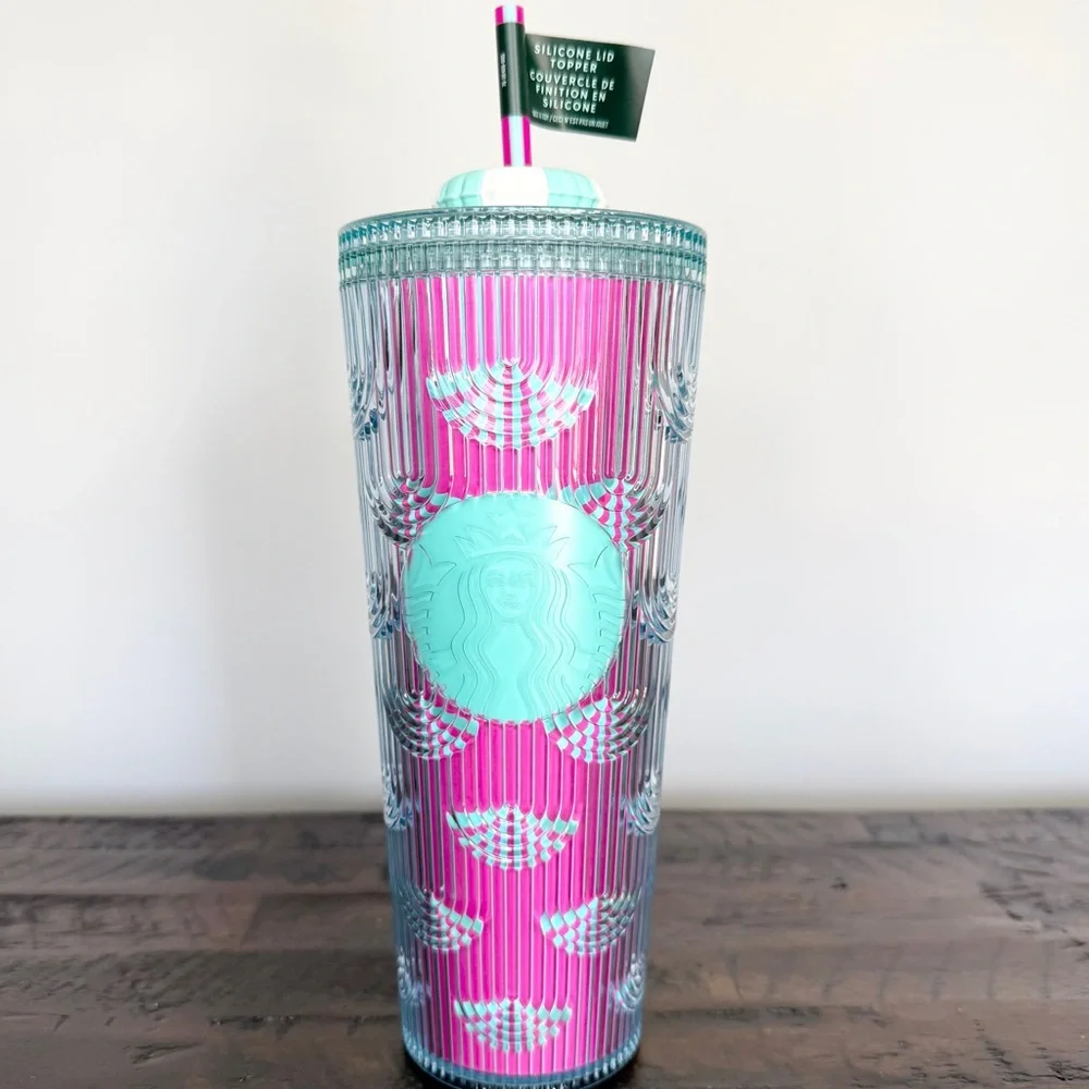 Starbucks NWT 2025 Summer Siren Scale Venti Cold Cup Tumbler 24oz